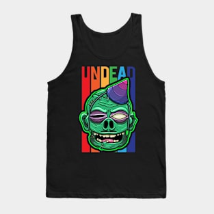 Rainbow Undead Zombie Party | Colorful Halloween Tank Top